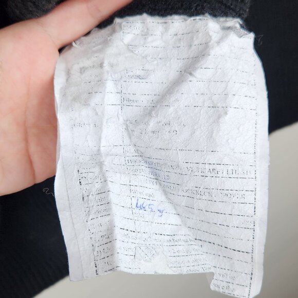 Banana Republic Filpucci Wool Blend Ribbed Asymmetric Button Neck Sweater sz L? - Picture 8 of 8